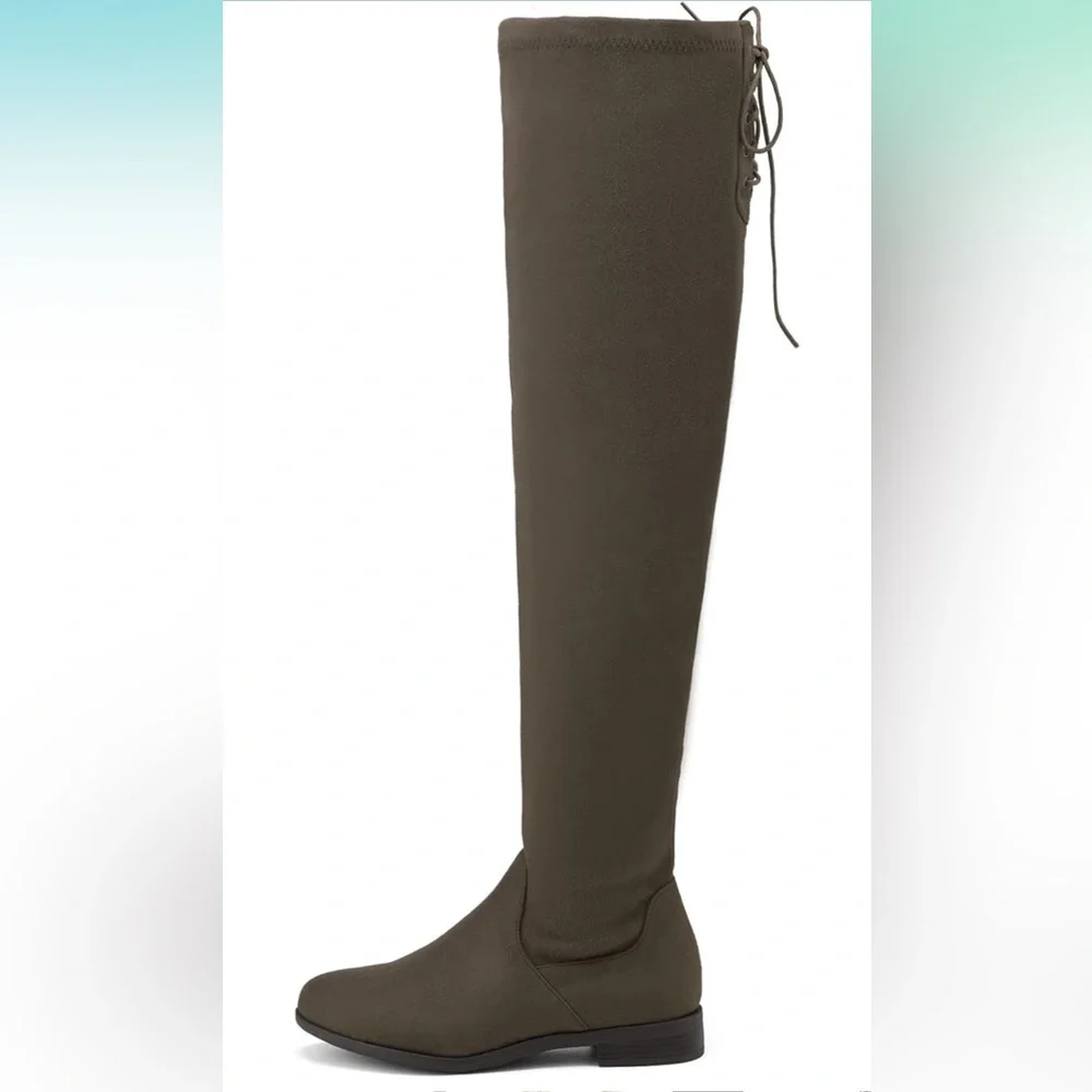 Suede over the knee boots